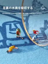カラフルなアヒルデザインの吸水マット【バスルーム・滑り止め・ドアマット】