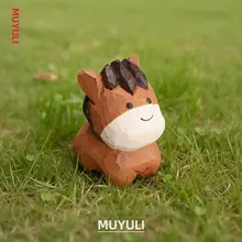 手作り木彫りの小馬飾り【ギフトに最適・誕生日・母の日】