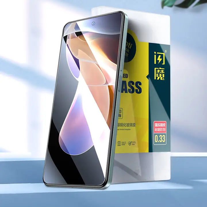 Redmi Note 11 Pro+ 用 強化ガラスフィルム【ブルーライトカット・耐衝撃・高透明度】