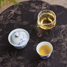 青花柄 手作り高級景德鎮茶杯【個人用・十方雨後デザイン】