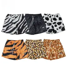 slamble メンズスポーツショートパンツ【トレーニング・フィットネス・動物柄メッシュ・バスケットボールスタイル・ゆったり】