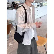 春季用 工装風長袖シャツ【メンズ・通勤・カジュアル】
