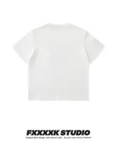 半袖Tシャツ ユニセックス 女の子イラスト 甘辛MIX ゆったり カジュアル 着回し 夏「FXK」