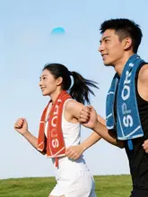 抗菌吸水速乾の全棉スポーツタオル【ランニング・フィットネス用・長尺タイプ】