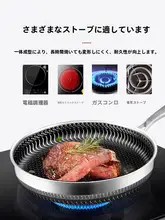 316ステンレス製 フライパン【ハニコムデザイン・非粘着・電磁調理・ガスコンロ対応】