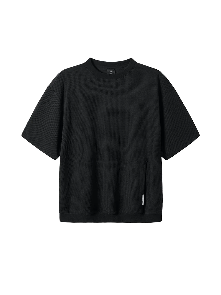 ウェイ系男子のスタイルを実現する夏用Tシャツ：ワッフル生地のゆったりフィットデザイン