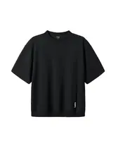 夏用 メンズ 大きいサイズ ワッフル生地 ポケット付き Tシャツ【ゆったりフィット・クルーネック・カジュアル】
