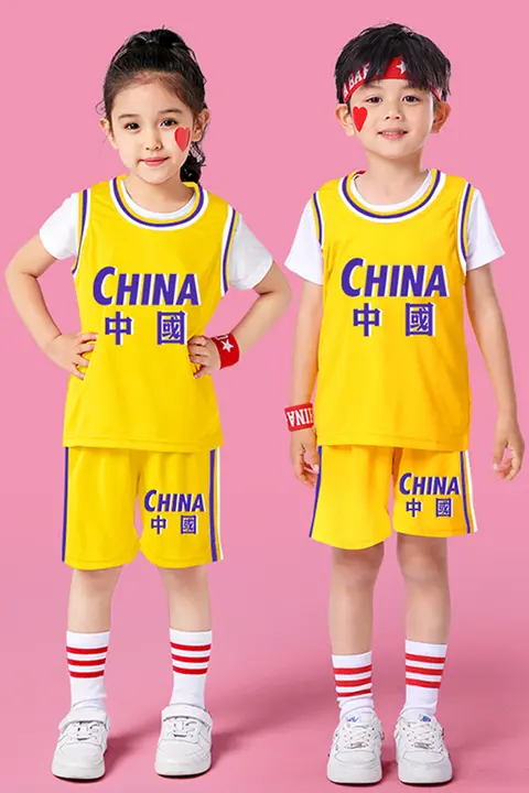 子供用バスケットボールセット【夏用・半袖・運動着・男女兼用】