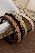 おしゃれな麻花デザインのヘアバンド【洗顔用・防滑・髪まとめ】