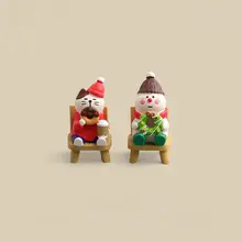 クリスマス仕様のクマ型クッキー装飾置物【卓上・玄関デコレーション・ギフト用】