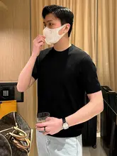 ニットテクスチャー メンズトップス【ビジネスカジュアル・夏用・スリムフィット】