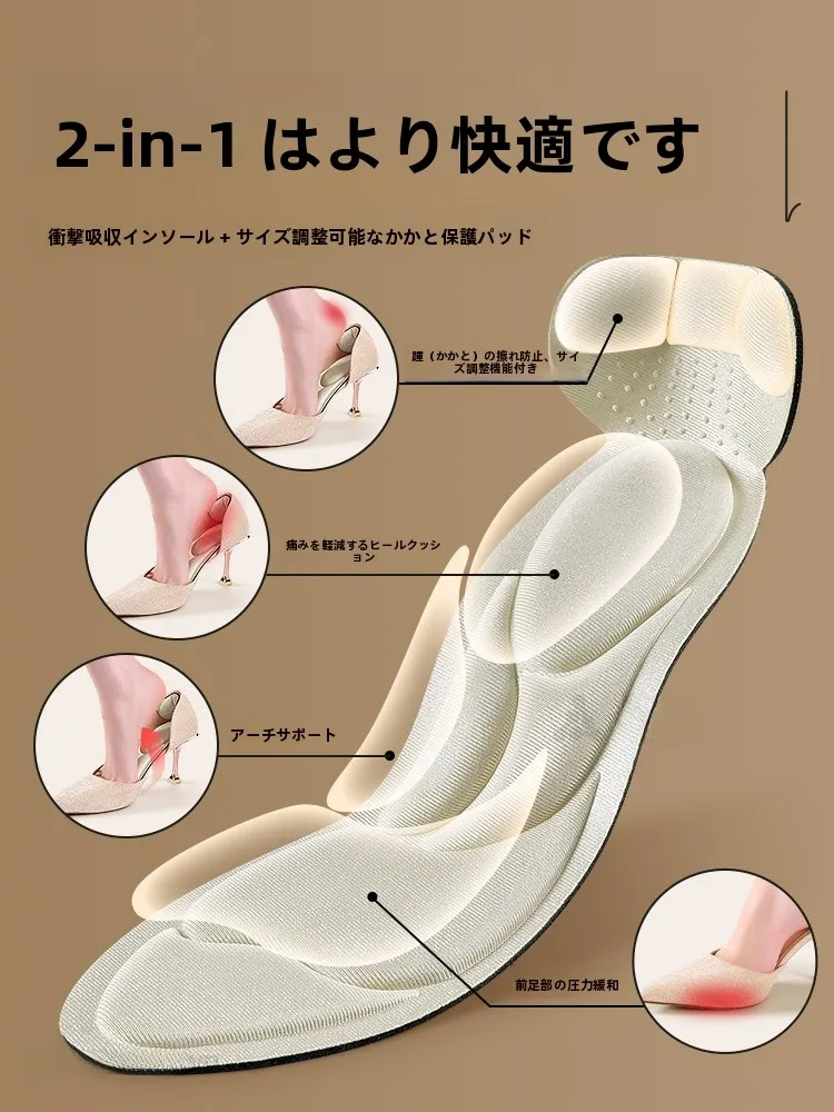 かかとを柔らかくするためのインソール【至皓恩ZHE-6466ll1203-4】