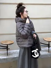 グレーの厚手暖かいダウンコート【デザイン性重視・大きいサイズ】
