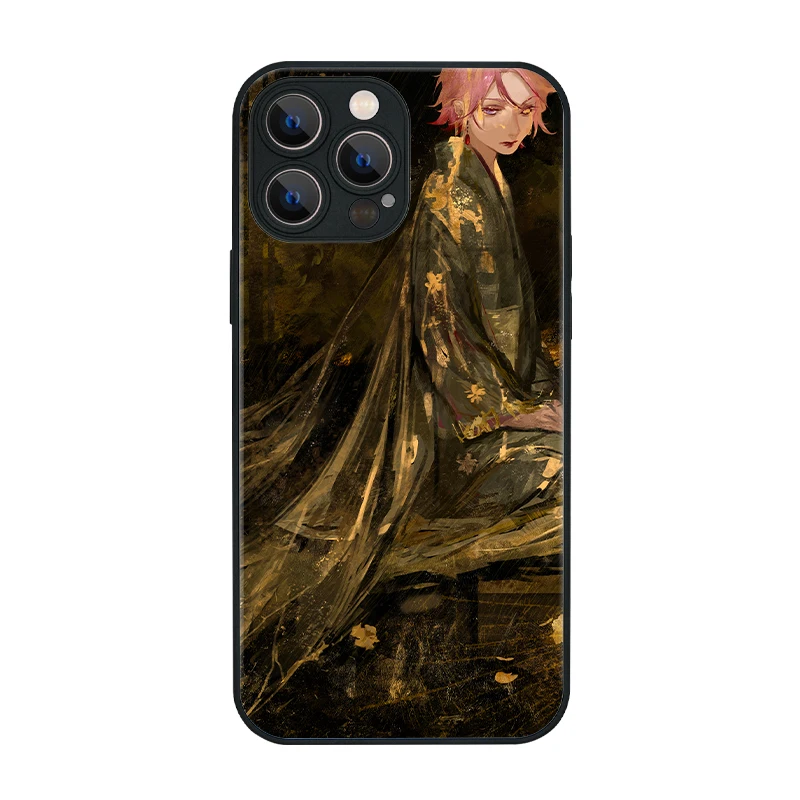 イラストレーターとのコラボデザインスマホケース：多機種対応の高品質ガラス保護壳