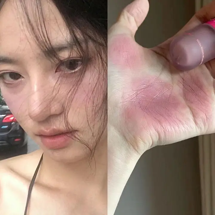 グレー系ローズカラーの多用途リキッドチーク【軽やかな発色・膨張収縮タイプ】
