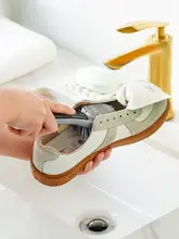 便利な立体ソフト毛シリコン靴ブラシ【両面使用・傷をつけず洗浄】