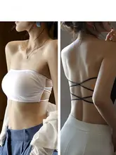 ストラップレスブラ【軽量・ノースリーブ・透けにくい・美しい背中デザイン】
