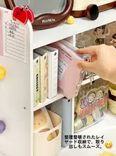 デスクコーナー収納ラック【書類・ティーバッグ・カップ用】