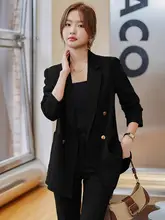 カフェブラウンの女性用ジャケット【秋冬・ゆったりシルエット・高級感あるデザイン】（セットアップ対応）