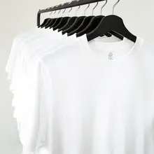 夏用短袖Tシャツ【黒白・ゆったりしたデザイン・純綿】