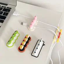 ケーブルクリップ デスク用 かわいい 充電ケーブル収納 絡まり防止 スマホコード整理