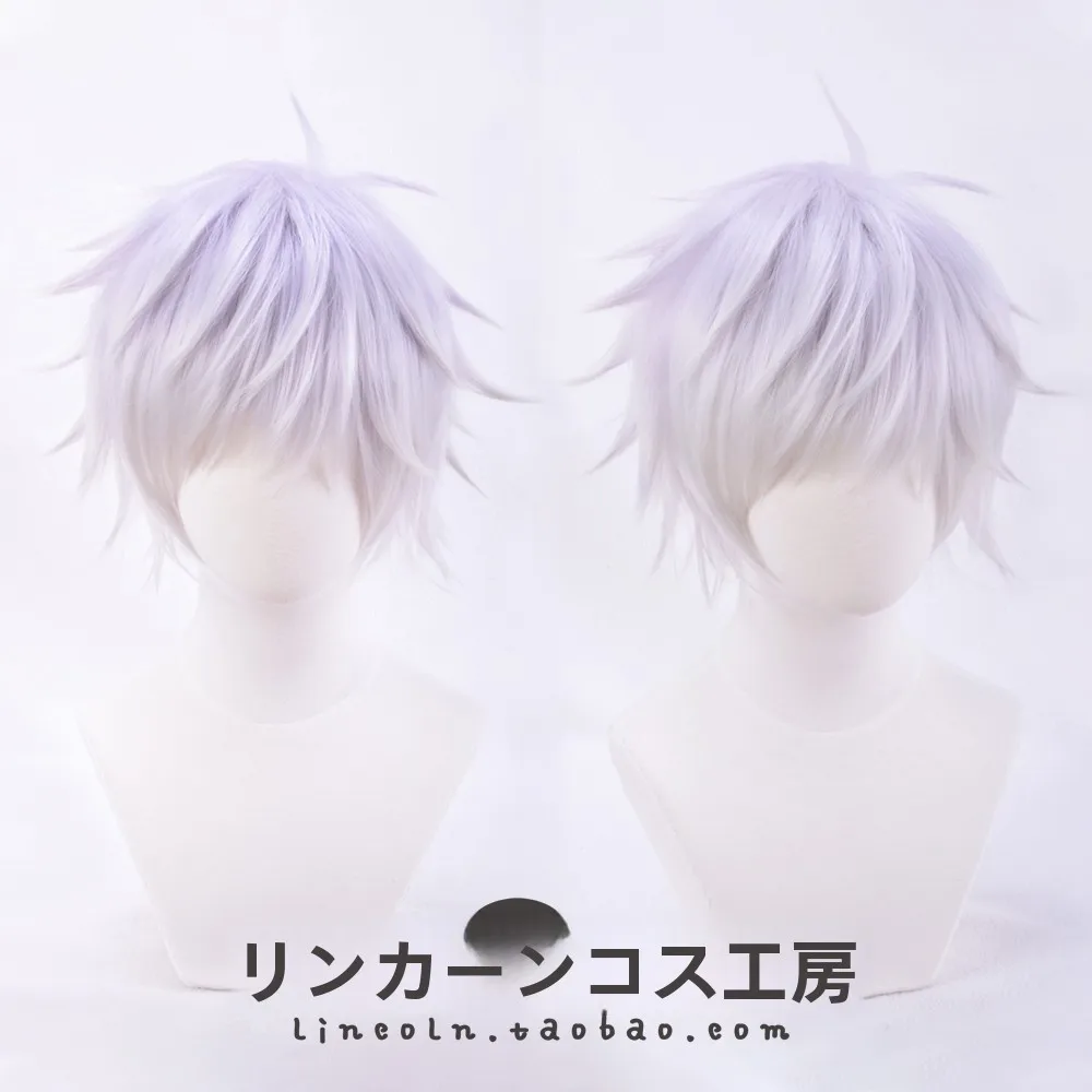 五条悟 コスプレ用ショートウィッグ：逆立ちスタイルでリアルなキャラクター表現を実現