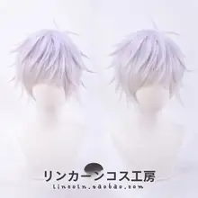 五条悟 コスプレ用ショートウィッグ【混色・逆立ちスタイル】