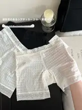 白色安全パンツ【防透け・女性用・夏用・極上の柔らかさ・ショートブリーフ】