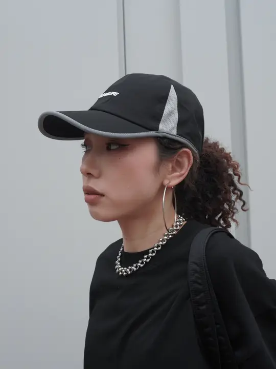 反射ソフトトップアウトドアベースボールキャップ 男女用 速乾 レトロ日本風ストリート