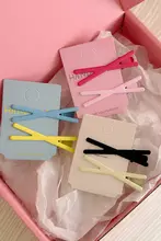 カラフルなクロスサイドヘアクリップ【可愛い・バンスクリップ・前髪用】