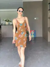 Daily romance 100%桑蚕丝 ドレッシーなデザイン スラントカット ワンピース/スカート