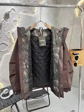 メンズ 秋冬用 フード付きコットンジャケット【無地・カジュアルデザイン・流行の工装スタイル】