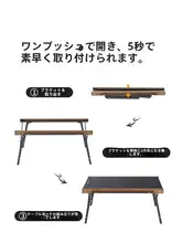 Naturehike アルミ合金製 折りたたみキャンプテーブル【屋外用・携帯便利・軽量】