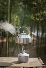 軽量ステンレスアウトドアケトル【キャンプ・お茶・コーヒー用】