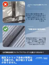 高密度メッシュ磁気防虫ネットカーテン【全磁条・虫除け・ドア用】