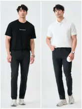 JSSD HOMME メンズ 春用 微ストレッチデニムパンツ【ミドルウエスト・ビジネスカジュアル・ストレート】