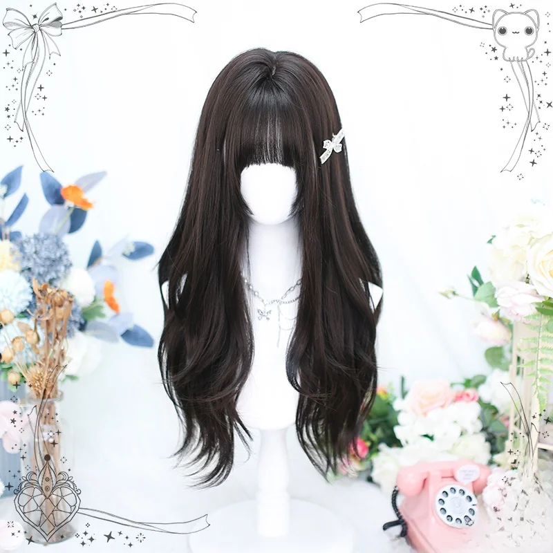 ロリータロングカーリーヘアフルヘッドギアネットレッドロングヘア：プールや日常で安定したカーリーヘアを実現