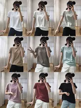9色の柔らかい肌に優しい半袖、新しい夏のスタイル、Tシャツ