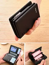 ファスナー付き短財布【多カードポケット・スタイリッシュ・縦型・ボタン留め・レトロなレザー】