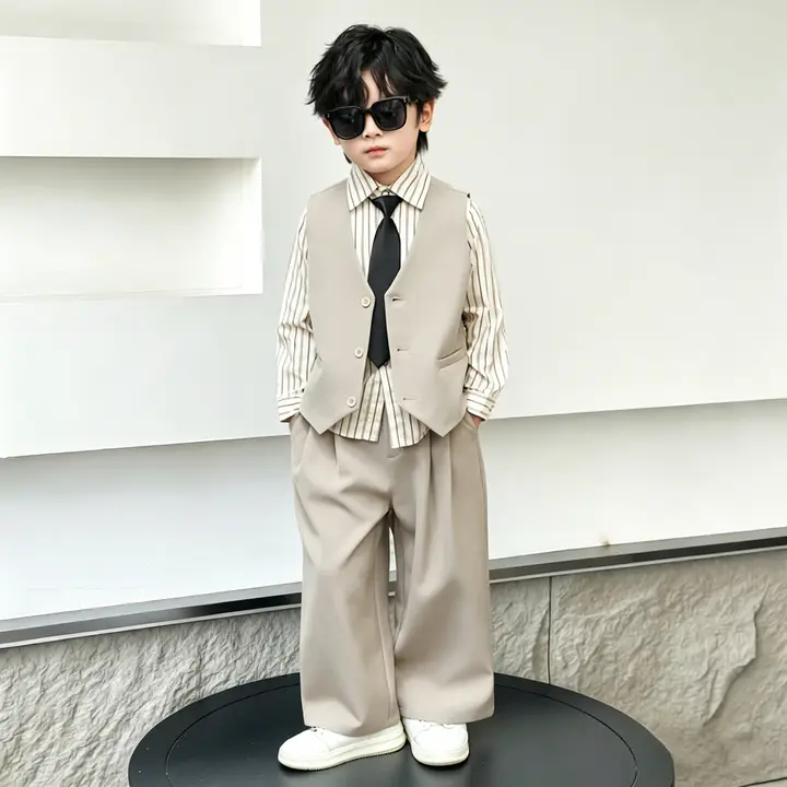 男の子用 春夏向けフォーマルウエア【小さなタキシード・イギリス風・演出用】（セットアップ対応）