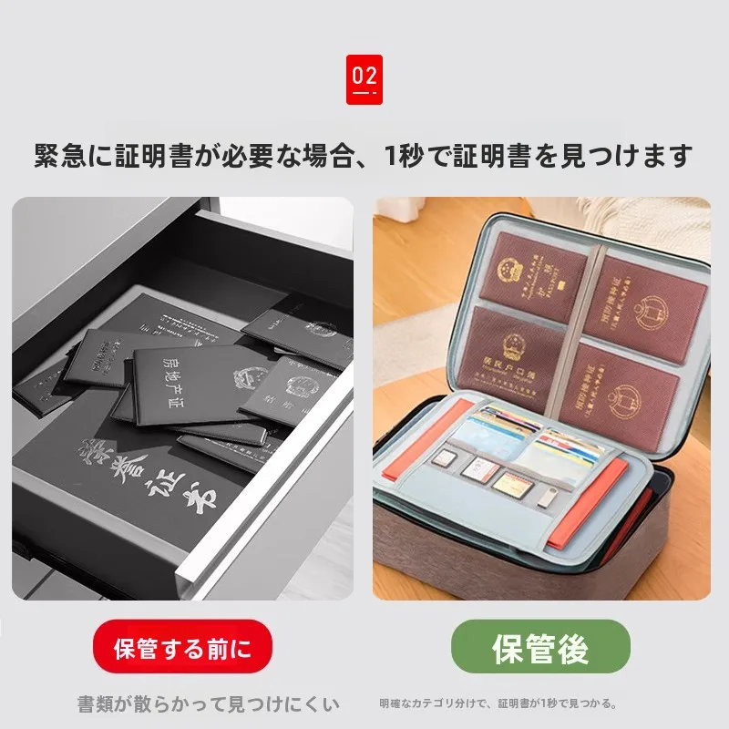 家庭用書類整理ポーチ：小学校・学校書類の収納に最適な収納構造と耐久性の実証