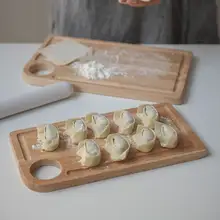 天然木製のカッティングボード【果物・パン用・タイ製】