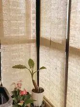 バルコニー用竹製ロールスクリーン【中華風・遮光・遮陽】