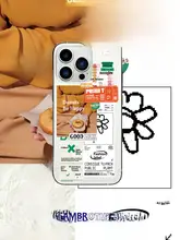 可愛いイラストデザインの透明スマホケース【iPhone・Android対応・シリコン素材】