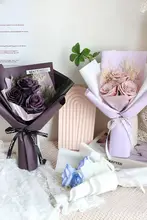 永生玫瑰のソープフラワーアレンジメント【ギフトやイベントに最適・カップケーキデザイン】