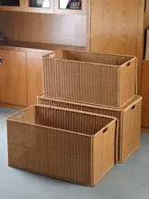 特大収納ボックス【ラタン風・家庭用・衣類・布団・おもちゃ収納】