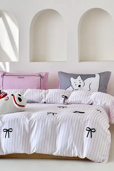 肌触りの良いテンセル製シーツとマットレスカバー【春夏涼感・オリジナルプリント】（セットアップ対応）