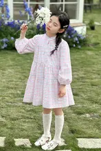 ワンピース キッズ ガールズ Aライン ホワイト おしゃれ 秋