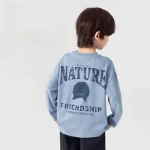 男の子用 アメリカンスタイル長袖Tシャツ【コットン・春秋用・プリントデザイン】