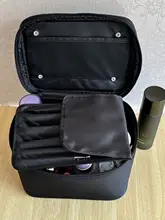 ナイロン製 コスメ収納ボックス【携帯用・旅行用・ハンドル付き】